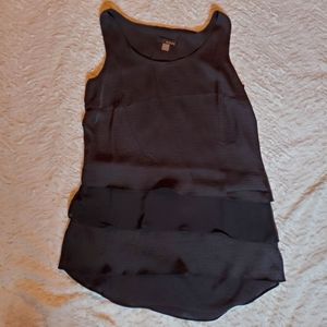 Renuar Black Flowy Blouse